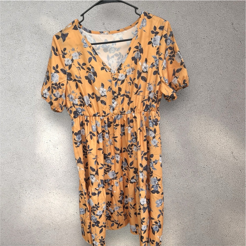 Floral Yellow Dress